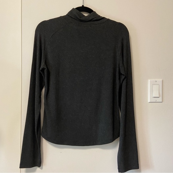 CERRUTI JEANS Dark Heather Gray Turtleneck Longsleeve Shirt - Size: S - Picture 4 of 10